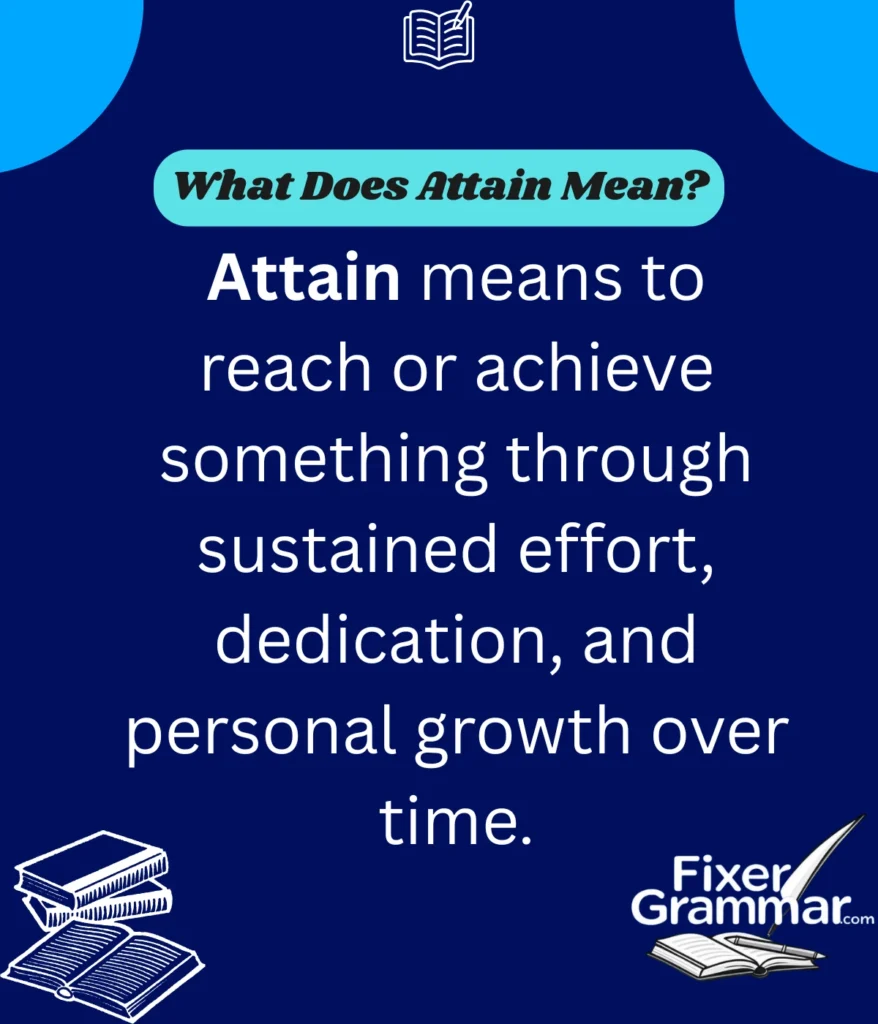 attain-meaning