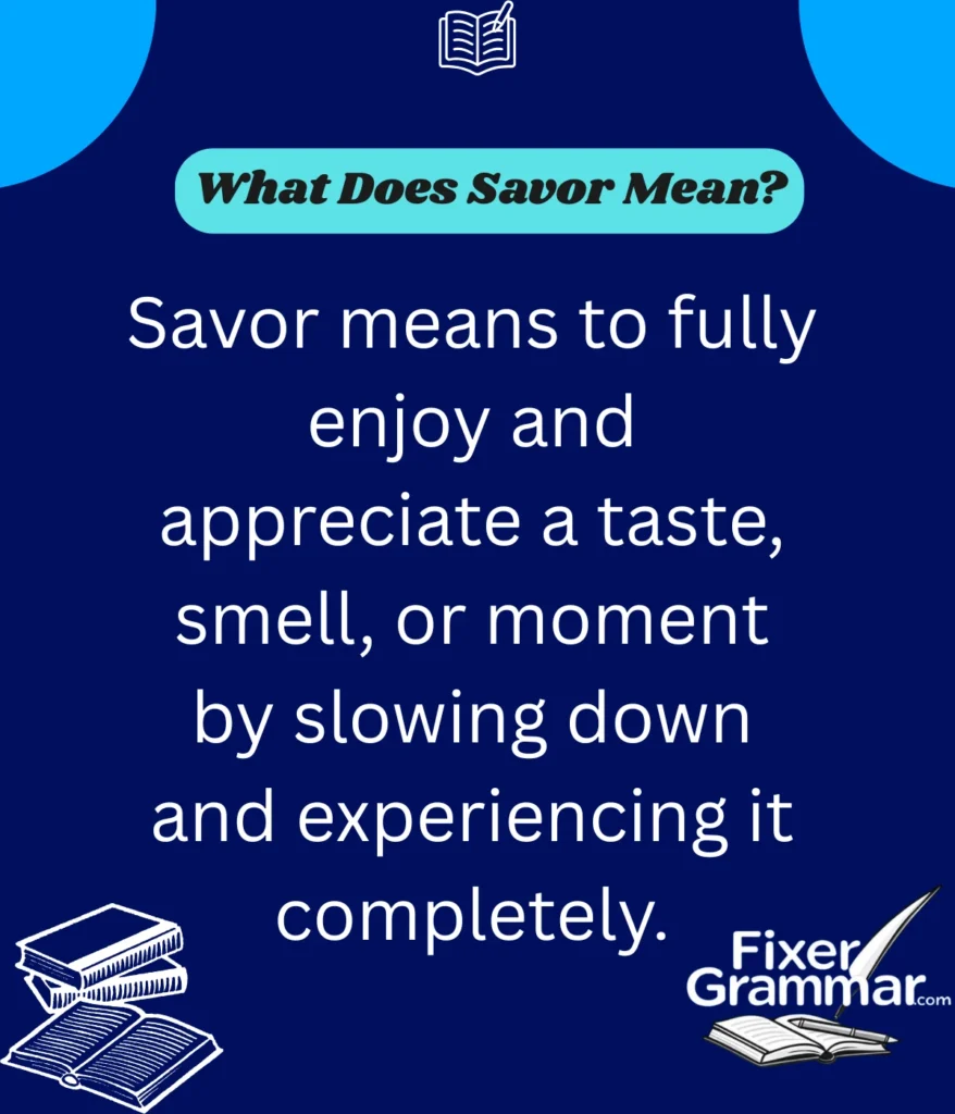 savor-mean