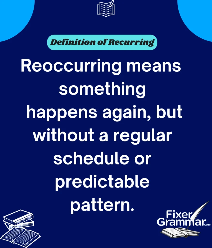 definition-reoccurring